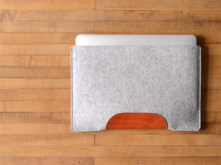 Felt Sleeve for MacBook Pro/Air in Ink Blue – byrd & belle